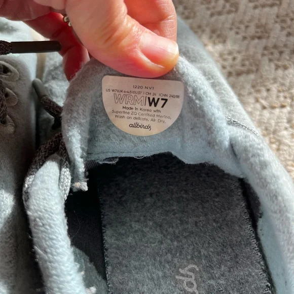 Allbirds Light Green Blue Wool Runners - Picture 3 of 5